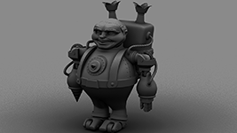 Henry 2: Character Model, Occlusion Render